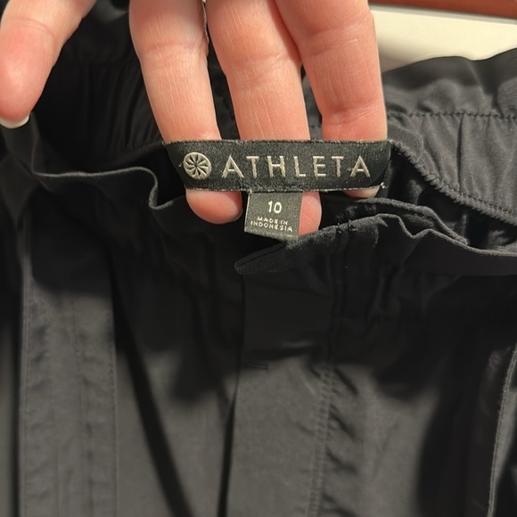 Athleta Skyline Pant II 2 tie paper bag waist black size 10 - Picture 8 of 8